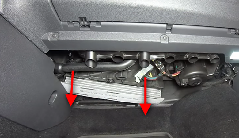 Pollenfilter / Innenraumfilter wechseln - VW Golf 5