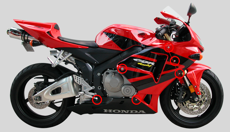 Honda CBR 600 RR PC37 2003-2006 Verkleidung