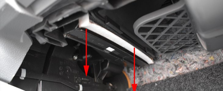 Innenraumfilter / Pollenfilter wechseln – VW Polo 6R