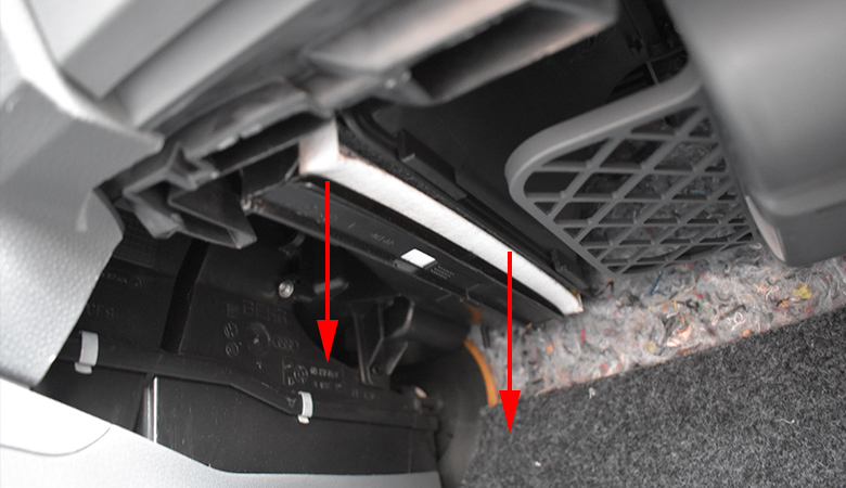 Seat Ibiza 6J Innenraumfilter Pollenfilter entfernen