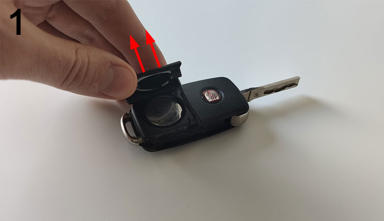 Schlüssel Batterie wechseln Anleitung – VW Seat Skoda Audi