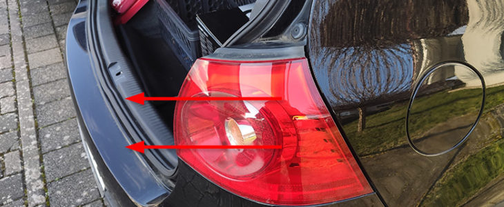 Rücklicht Birne / Lampe wechseln Anleitung – VW Golf 5