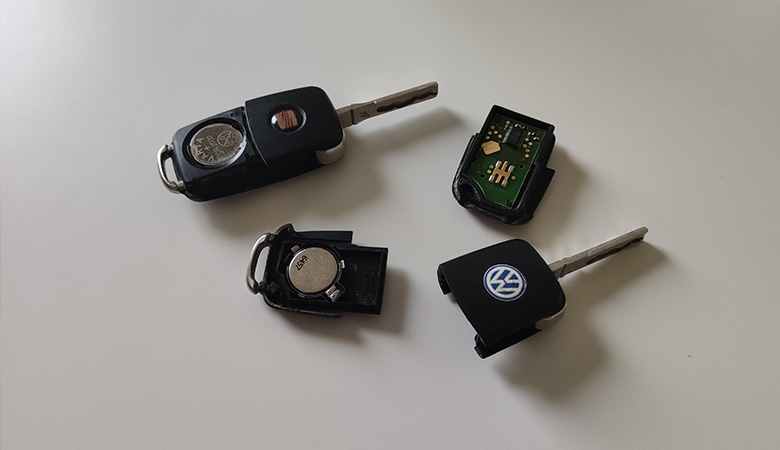 Schlüssel Batterie wechseln Anleitung – VW Seat Skoda Audi