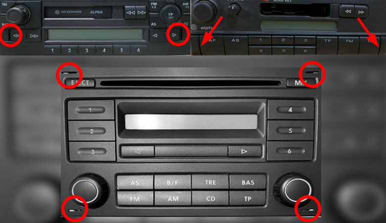 Radio ausbauen / wechseln – VW Golf 4